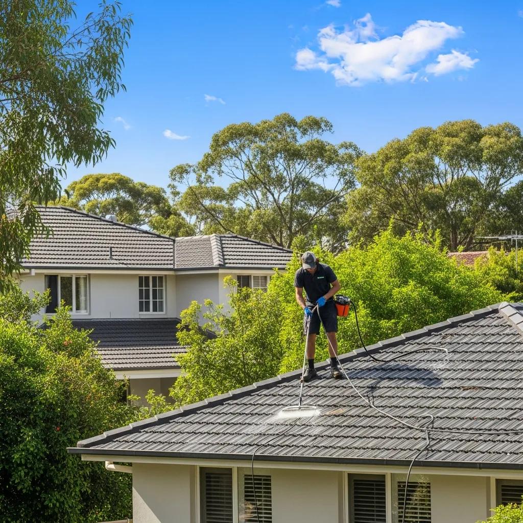 Professional roof cleaning service in Sydney with eco-friendly methods